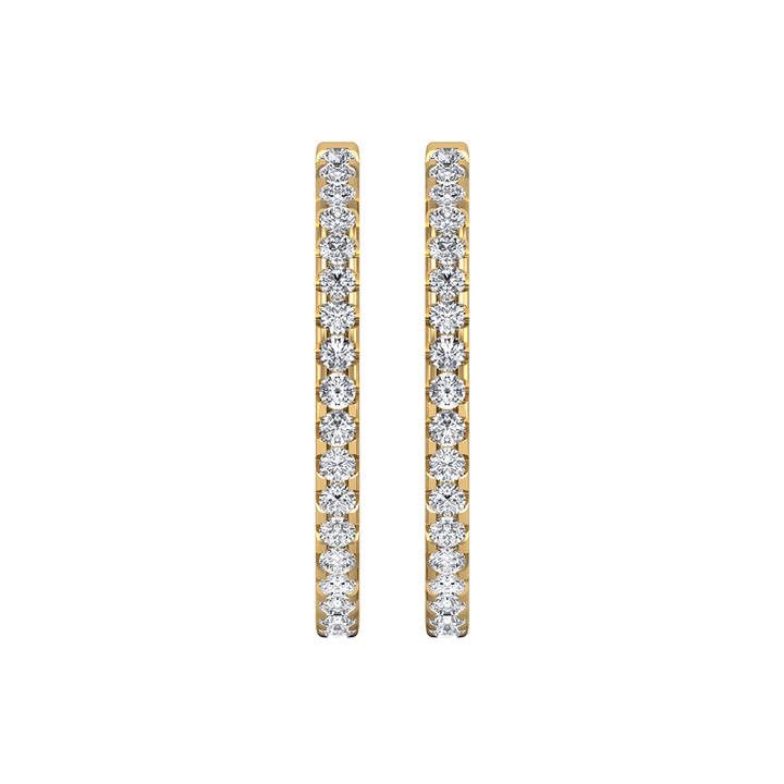 Hoop  Earrings TCW 4.00 CTS