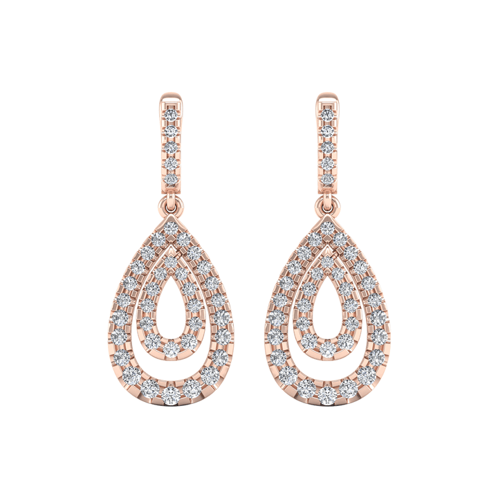 Dangalar Earrings TCW 0.75 CTS