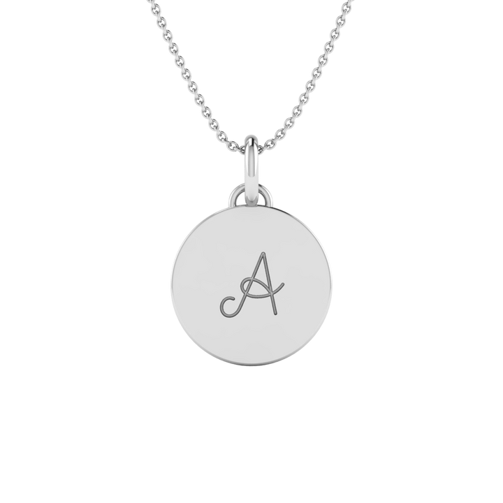 BlueJwel’s Versatile 'A' letter 3-in-1 Sterling Silver Pendant with CZ Diamonds