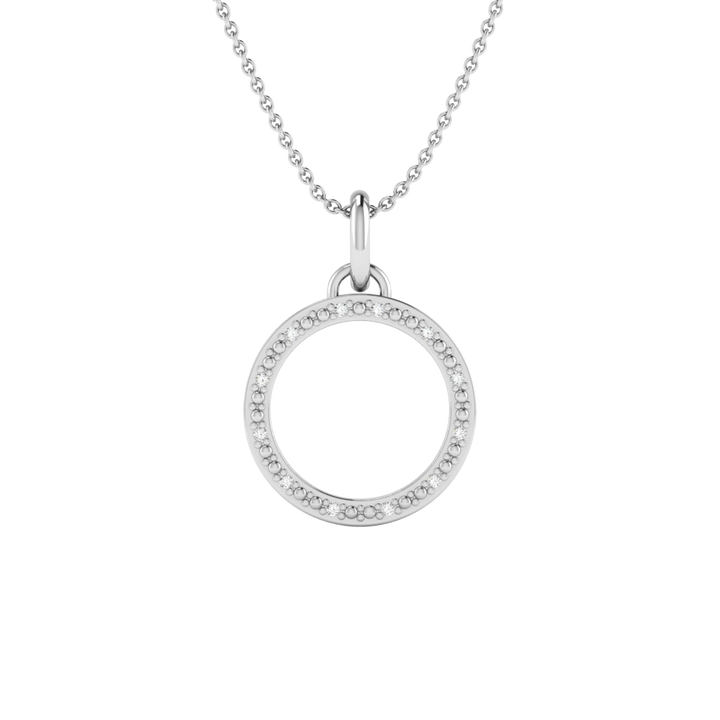 BlueJwel’s Versatile 'A' letter 3-in-1 Sterling Silver Pendant with CZ Diamonds