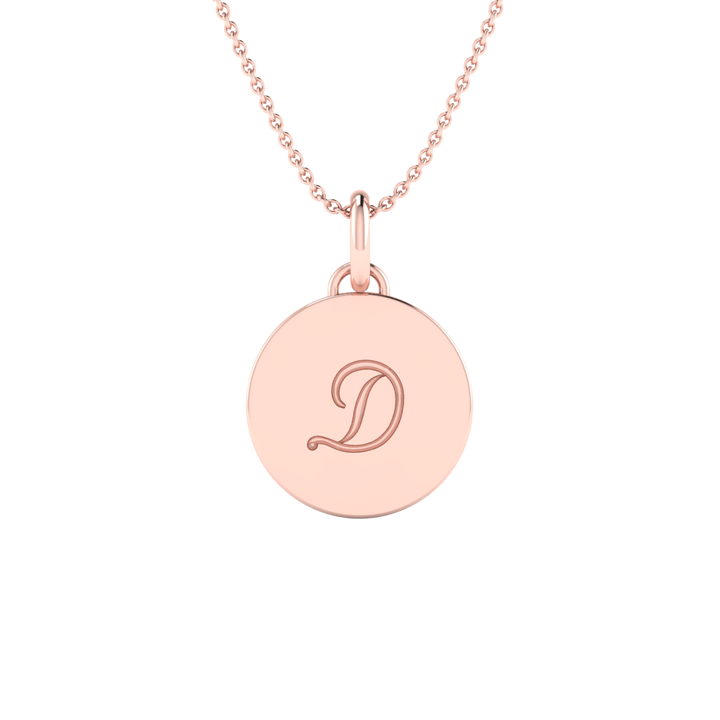 BlueJwel’s Versatile 'D' letter 3-in-1 Sterling Silver Pendant with CZ Diamonds