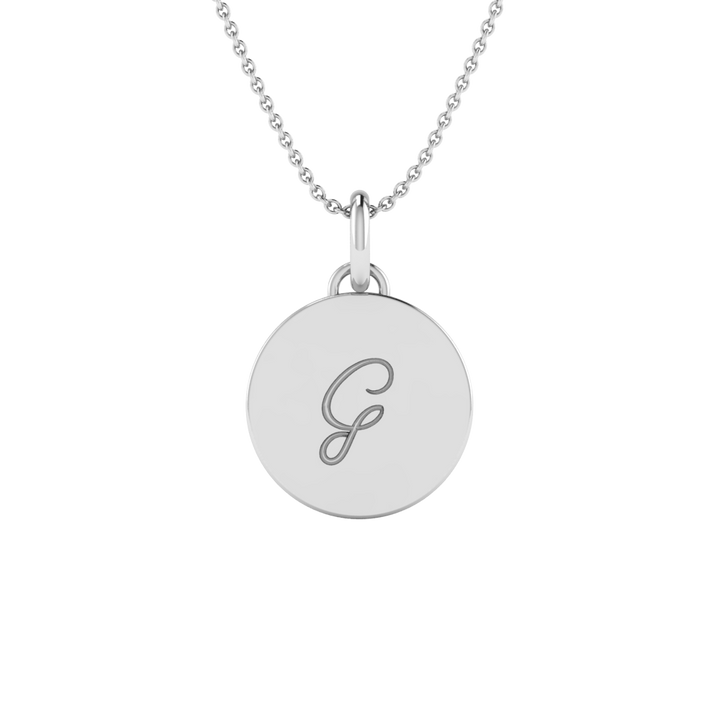 BlueJwel’s Versatile 'G' letter 3-in-1 Sterling Silver Pendant with CZ Diamonds