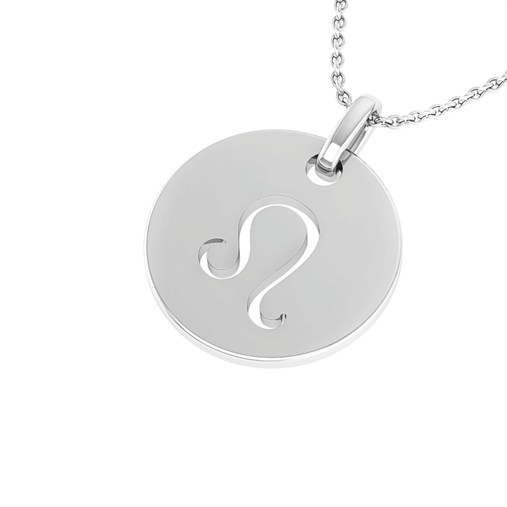 Leo (July 23 - August 22) "BlueJwel's Leo Laser Cut Zodiac Pendant in 925 Sterling Silver"