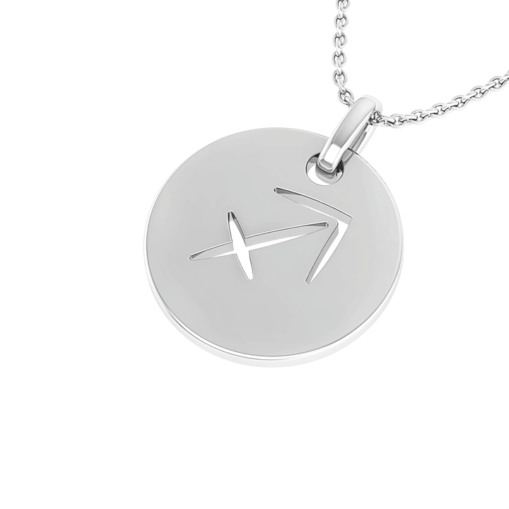 Sagittarius (November 22 - December 21) "BlueJwel's Sagittarius Laser Cut Zodiac Pendant in 925 Sterling Silver"