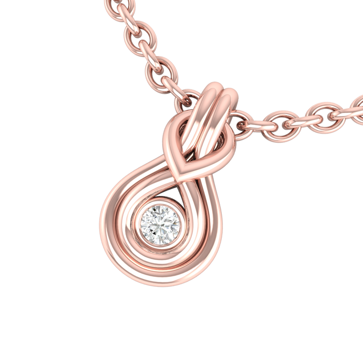 Fashion / Hidden 925 Silver CZ Pendant