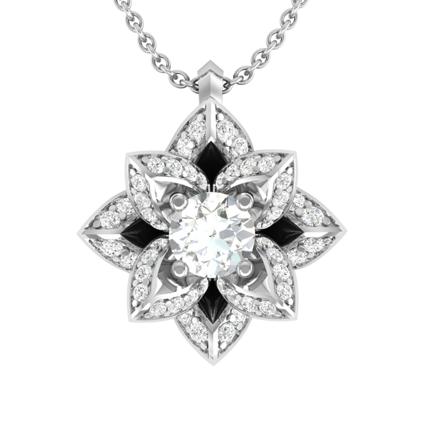 Flower Silver Pendant