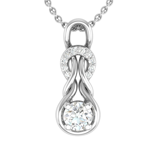 Delicate Infinity Knot Pendant in Sterling Silver