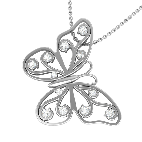 Butterfly Silver Pendant