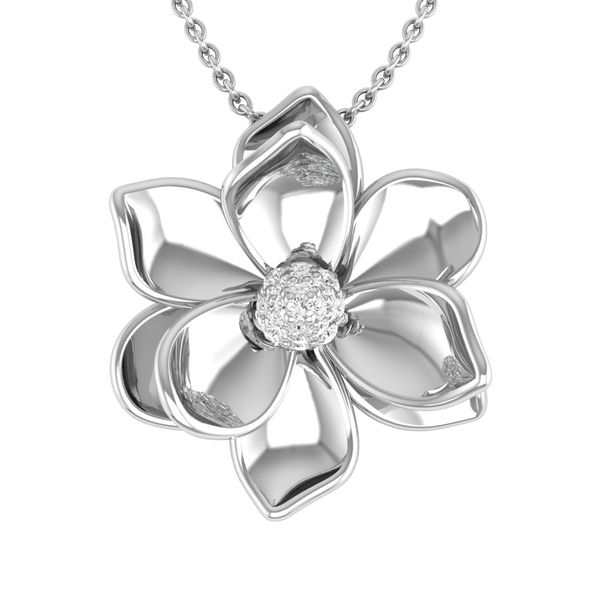 Flower Silver Pendant