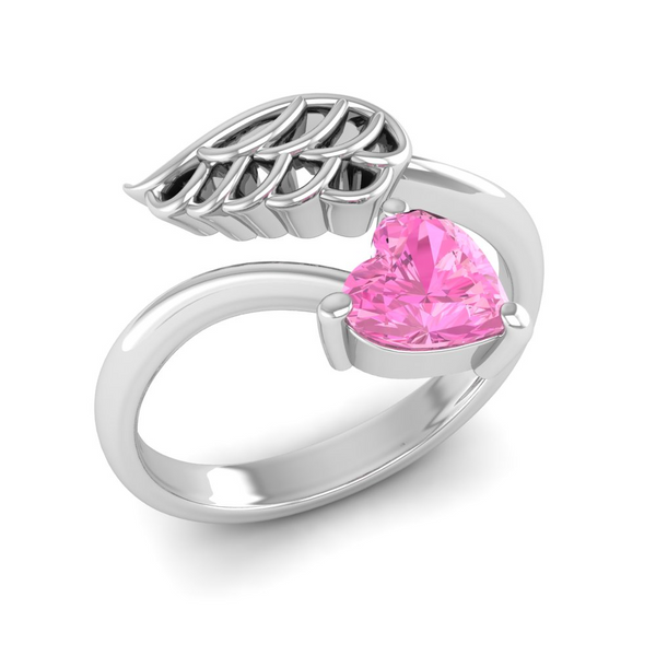 October - : "Tourmaline Angel Wing Ring - A Symphony of Colors"