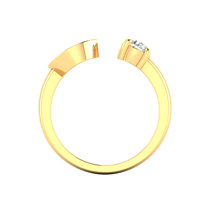 'C' Initial Ring with Diamond