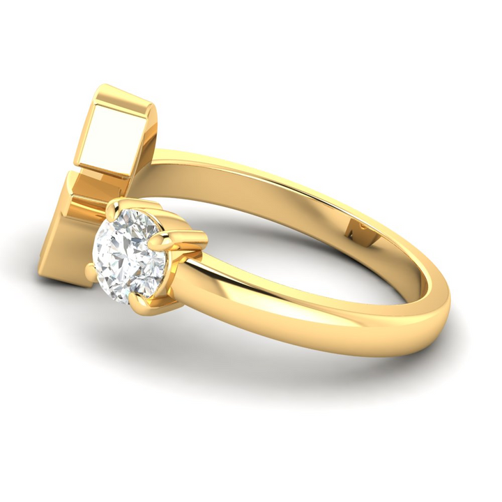 'G' Initial Ring with Diamond