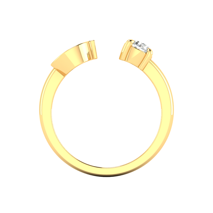 'J' Initial Ring with Diamond