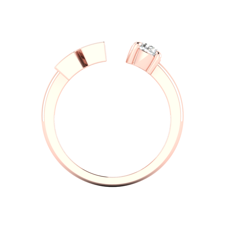 'K' Initial Ring with Diamond