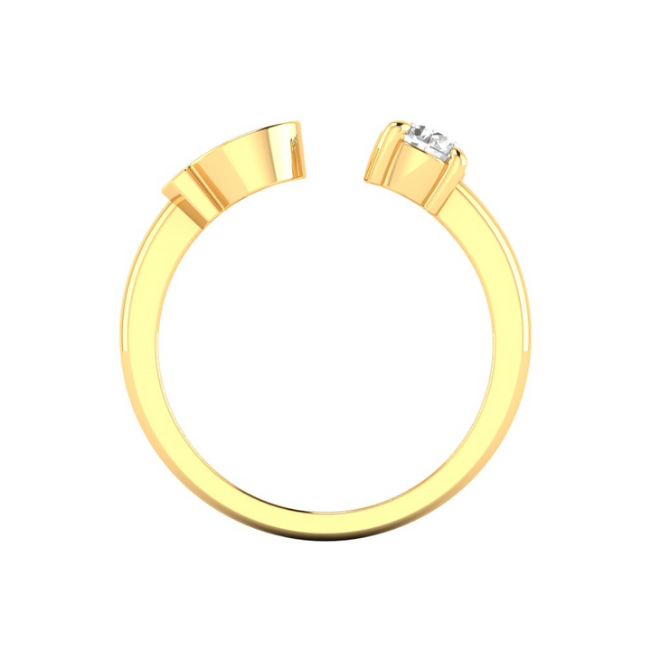 'S' Initial Ring with Diamond